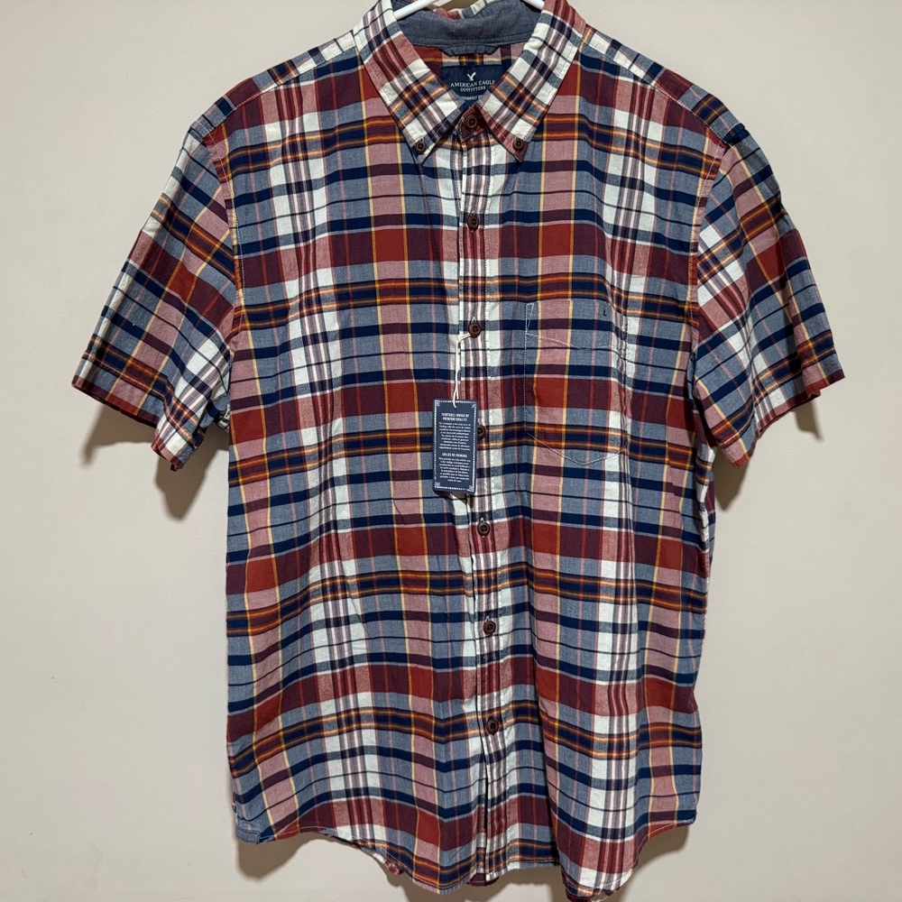 American Eagle plaid shirt Size Large